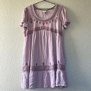 Beautiful Purple Plus embroidered dress by Knox Rose